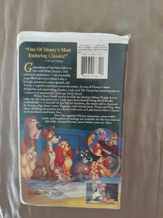Walt Disney's Lady and the Tramp VHS  Comic Collectibles - Other / HipComic