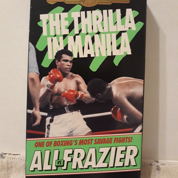 Vintage VHS The Thrilla In Manila Ali vs Frazier