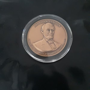 アブラハムリンカーン　メダル　ヴィンテージ Lincoln medal - Etsy 日本