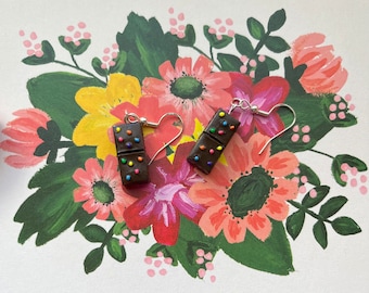 Pendientes Mini Brownie Cósmico