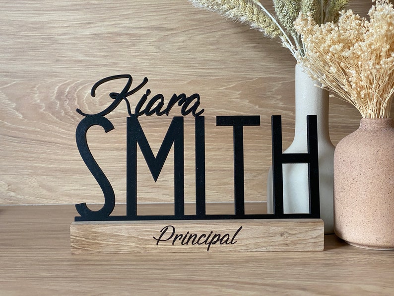 Teacher Name Sign, Teacher Name Plate, Teacher gifts, Teacher Appreciation Gift, Desk name plate, Name plate for desk, Desk Nameplate image 7