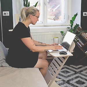 Laptopständer, Sit Stand Schreibtisch, Holz Laptopständer, verstellbarer Schreibtisch, Multifunktionsständer, Steharbeitsplatz, Stehpult