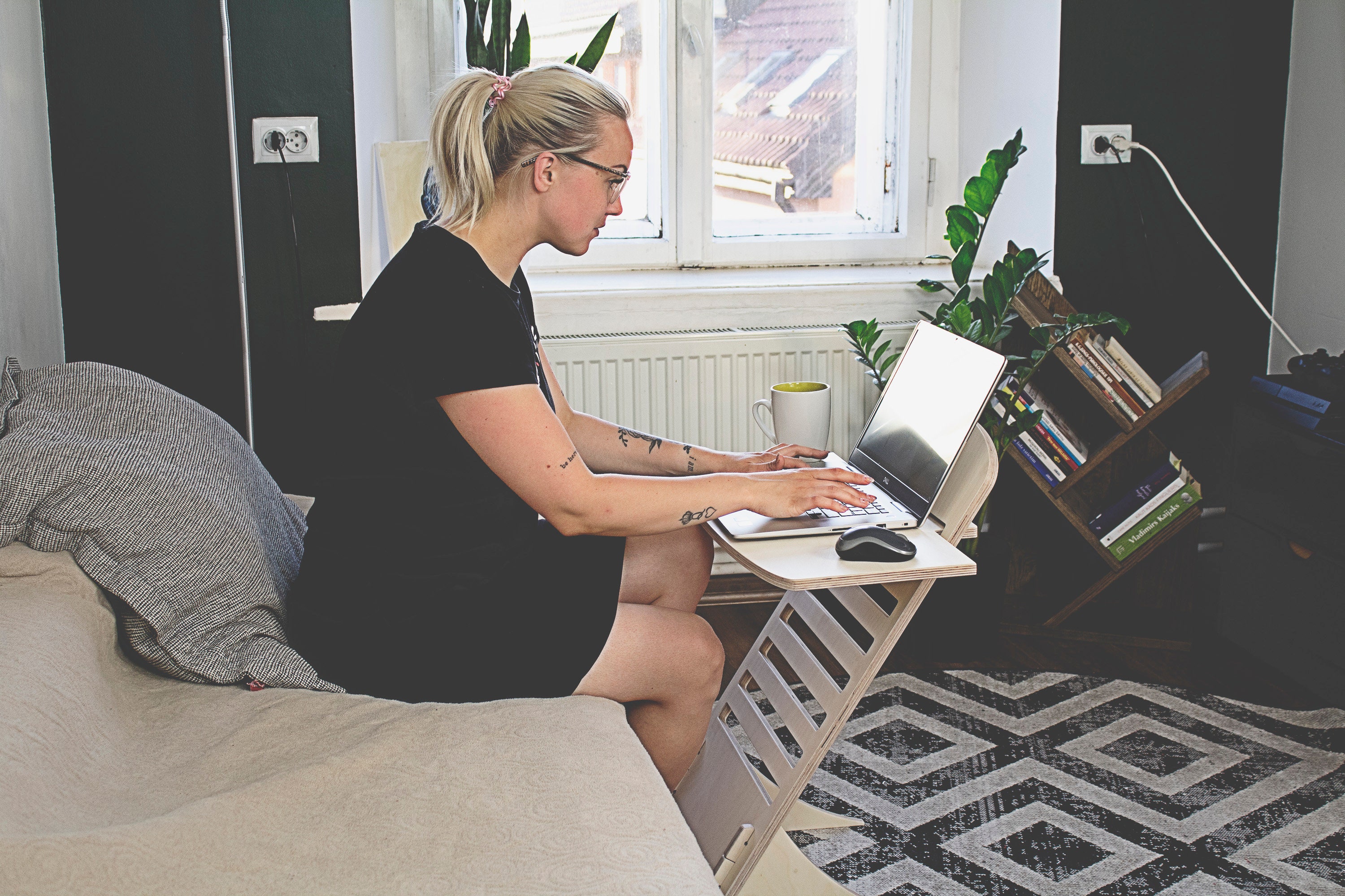 Laptop stand,  sit stand desk, wood laptop stand, adjustable desk, multifunction stand,  standing workstation, standing desk