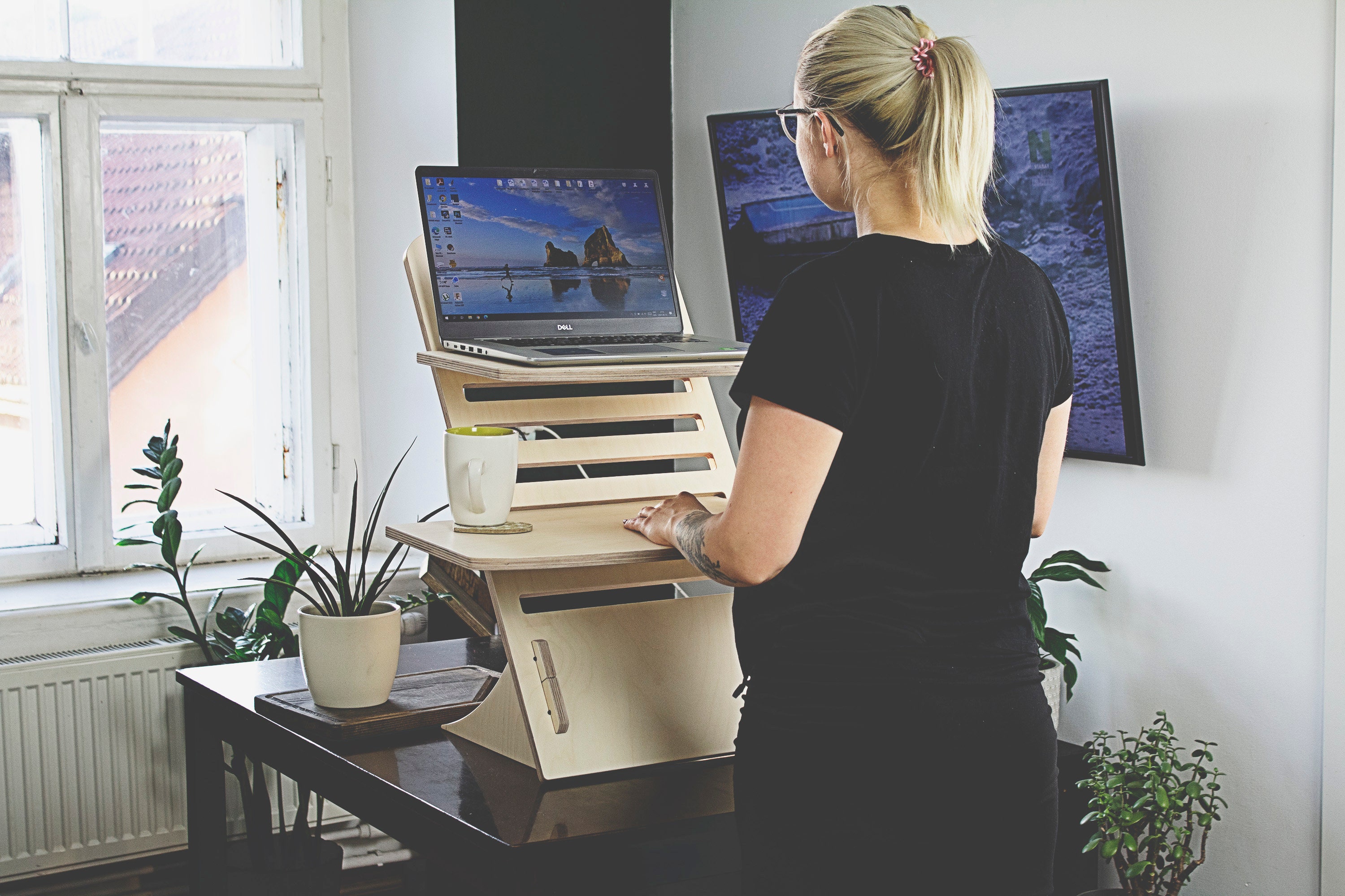 Standing desk, adjustable desk, sit stand desk, standing desk, laptop stand, home office desk, adjustable desk stand