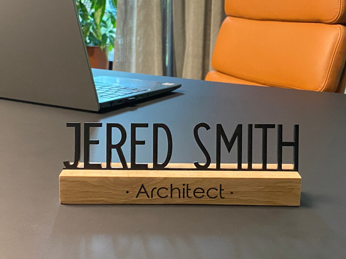 Desk Name Plate Name Plate for Desk Desk Nameplate Desk Etsy UK