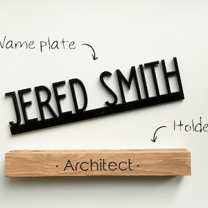 Desk name plate, Name plate for desk, Desk Nameplate, Desk name plate wood, Wood name plate for desk, Office Desk Sign, Name Plate zdjęcie 10
