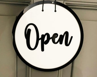Shop Open Sign, Open Closed Door Sign, New Business Gift, Double Sided Open Sign, Double Sided Sign, Store Sign, Custom Open Bar Sign