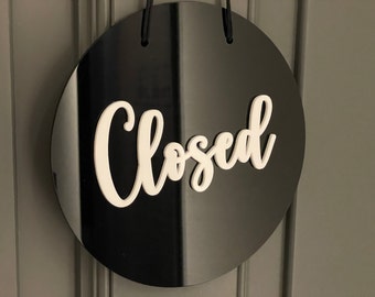 Open closed sign, business sign, Door sign, Open closed sign for business, Closed sign, Open sign, Shop Sign