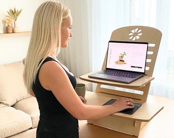 Ergonomic Adjustable Desk for Home Office with Laptop Stand