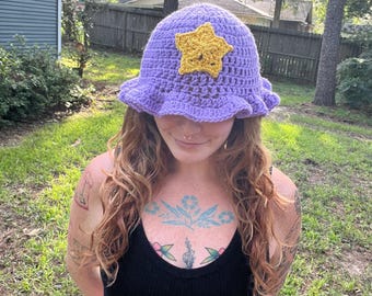 Lumpy Space Princess Crochet Hat