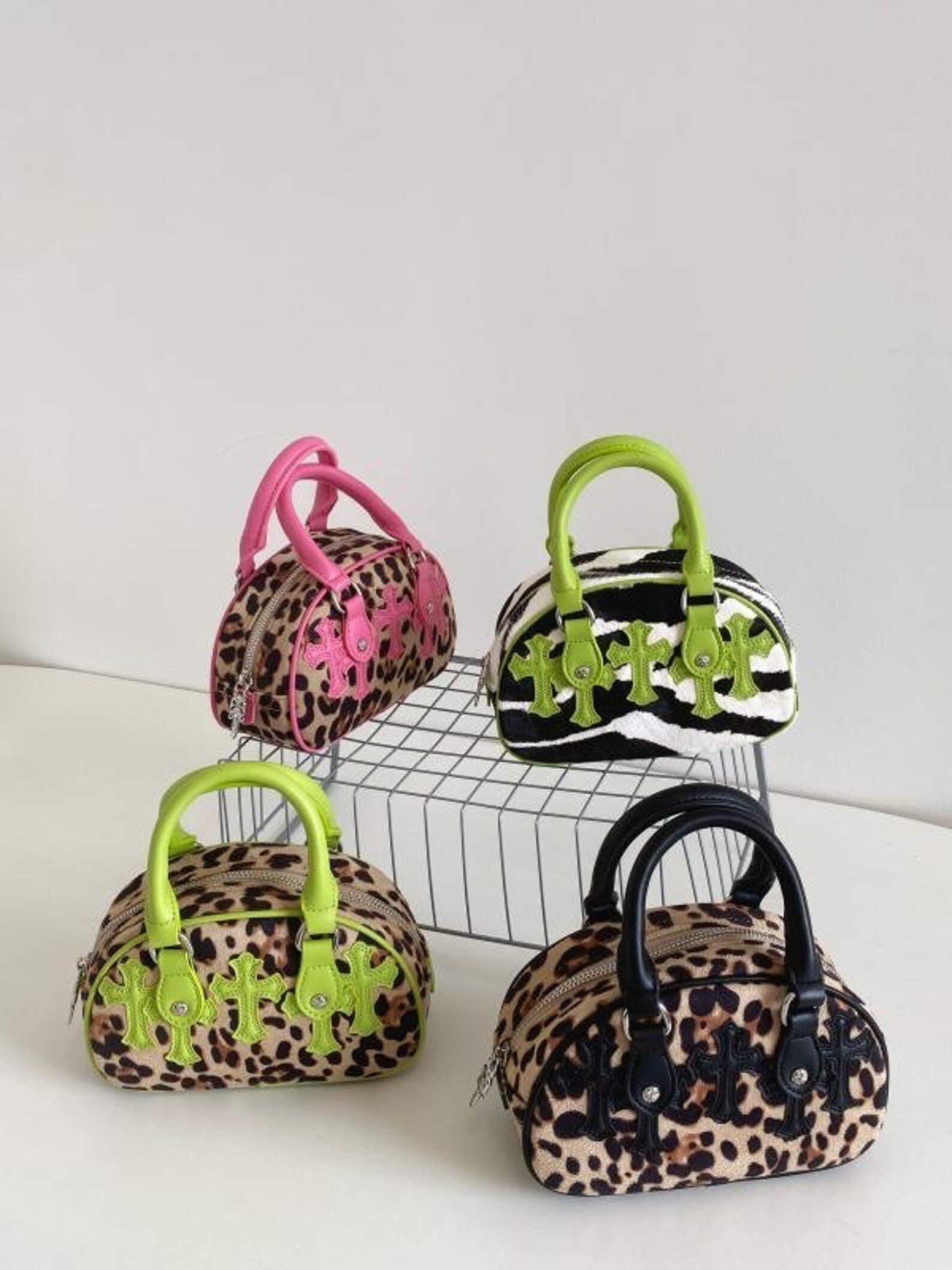 Y2k Custom Mini Chrome Hearts Cross Bowling Style Bag Faux Etsy Australia