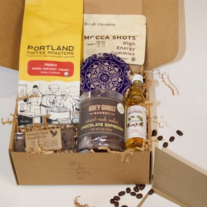 Coffee Inspired Gift Box | Care Package | Friendship Crate | Coffee Lover&#39;s Gift Set | Housewarming Gift | Employee Appreciation | Espresso