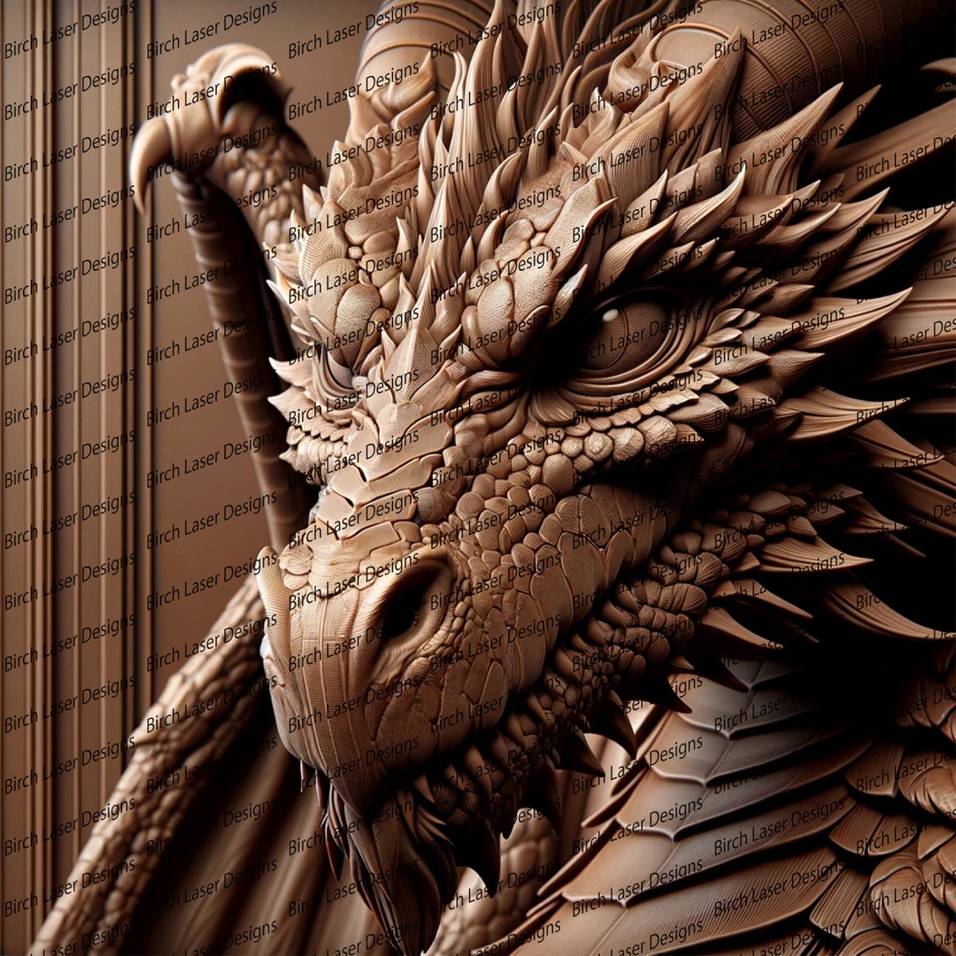 Dragon Engraving Design File of Dragon Engraving of Dragon Mythical