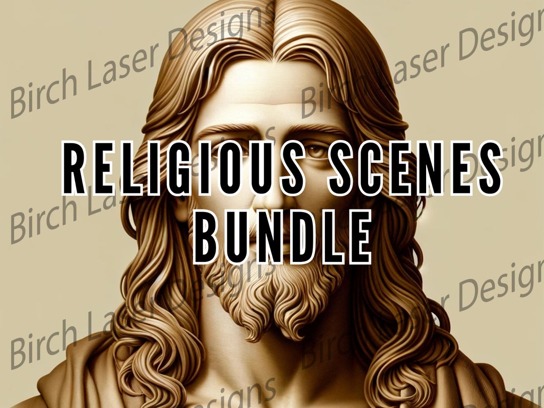 Religious Engraving Design File Bundle for Christians Memorial for