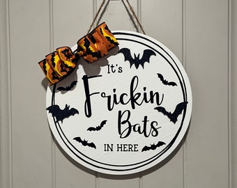 Het zijn Frickin Bats! Halloween-deurhanger