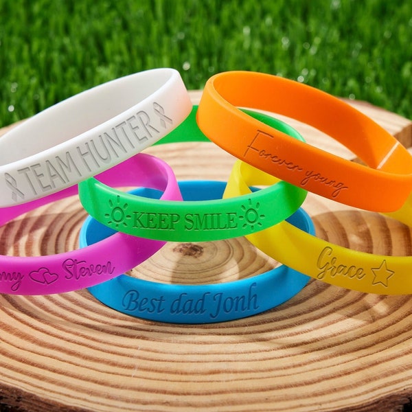 Rubber Bracelet Etsy