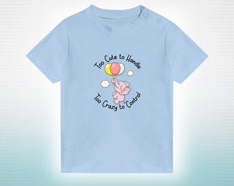 面白いプリントの子供用Tシャツ、面白いTシャツ、クレイジーなシャツ、キュートだけどクレイジーなTシャツ、キュートで生意気なギフト、面白い女の子用シャツ、面白い幼児用シャツ、生意気な子供たち