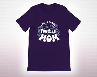 Football mom T shirt Football mum gift Football lover shirt Football mama shirt Football t-shirt Womens football t-shirt Game day shirt