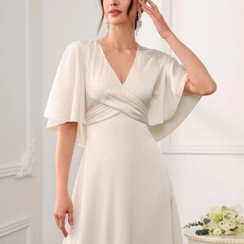 vintage dress for wedding guest A-Line Cocktail Dresses Tea Length Sleevel Koutun Dress 6 Of The Best Vintage