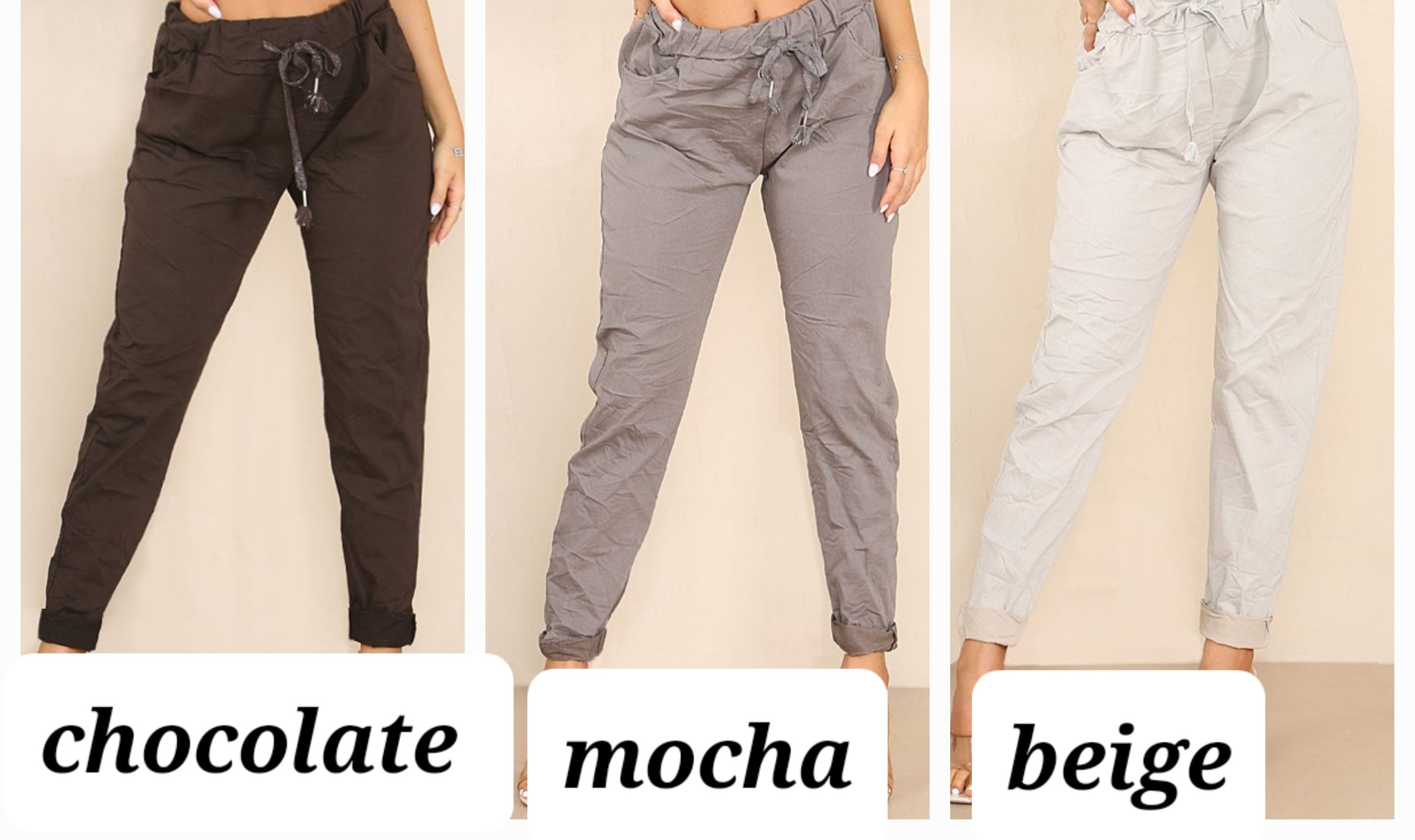 Pantaloni Comodi Italiani Pantaloni Jogger Mimetici Donna Elasticizzati -  Stile Militare, Comodi E Versatili, Made In Italy Pantaloni Casual Donna, image size:2880x1711