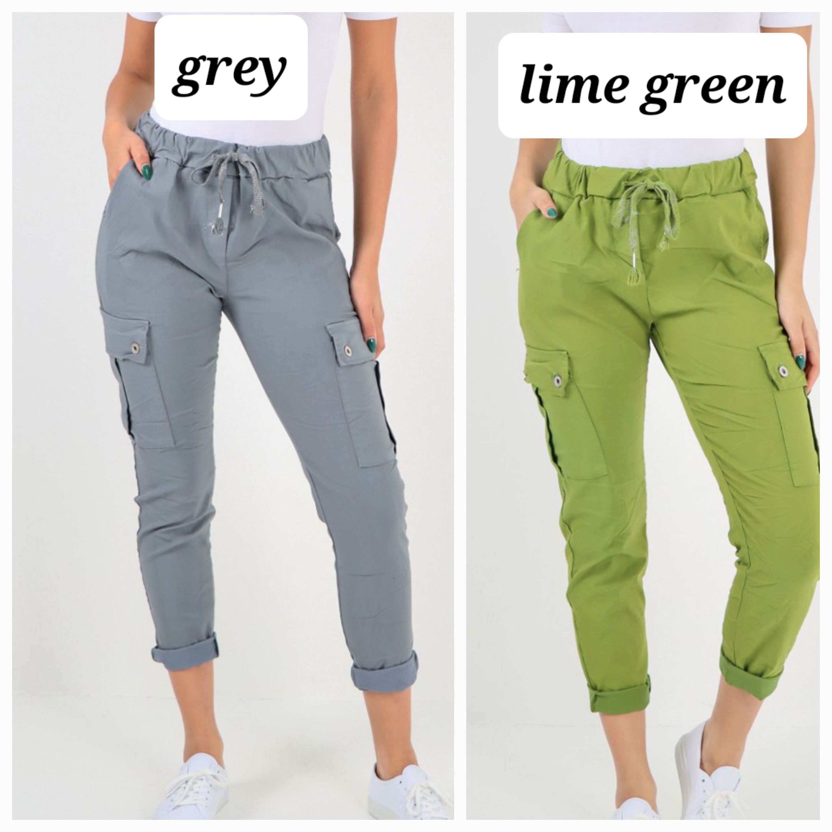 Pantalon Cargo Femme élégant - Tissu élastique Confortable - Coupe Large Fluide - Poches Pratiques - Pour Tous Les Jours, Bureau Ou Sport - 4
