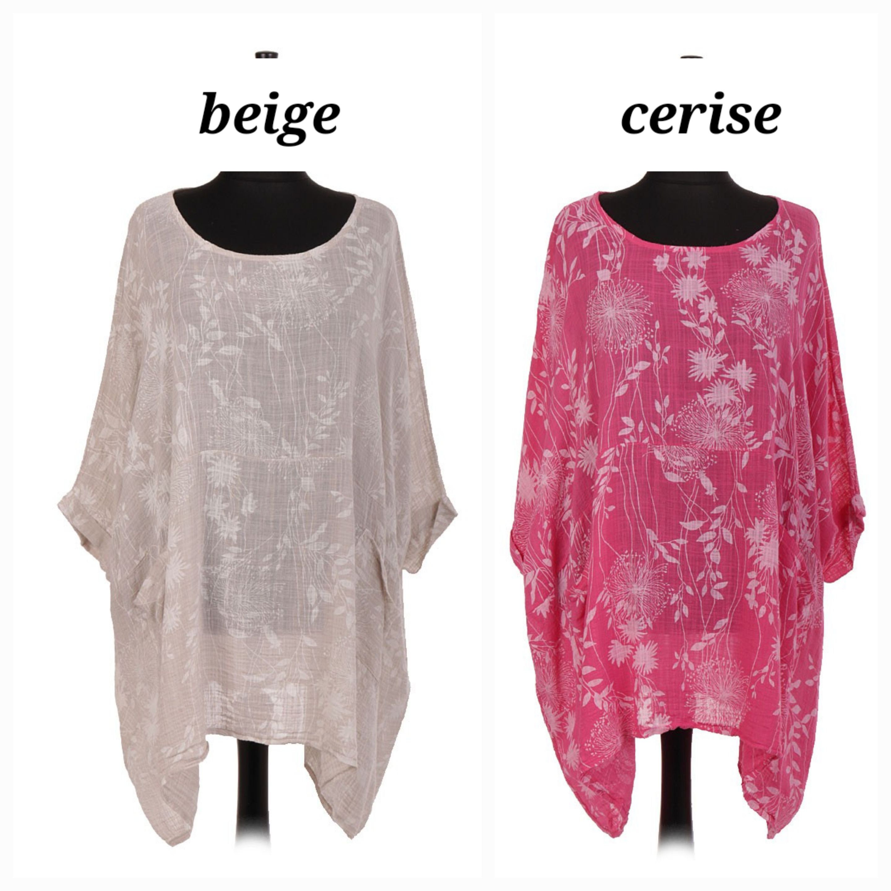 Top Da Donna In Cotone Italiano Taglie Forti Donna Lagenlook - Foto 9