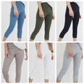 Italian Capri Trousers: Elasticated Cropped 3/4 Pants