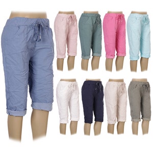 Italian Plain Magic Shorts With Side Pockets