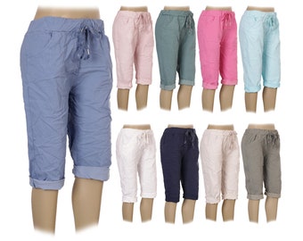 Italian Plain Magic Shorts With Side Pockets