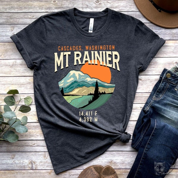 Mt Rainier Shirt, Mount Rainier National Park Mountains Shirt