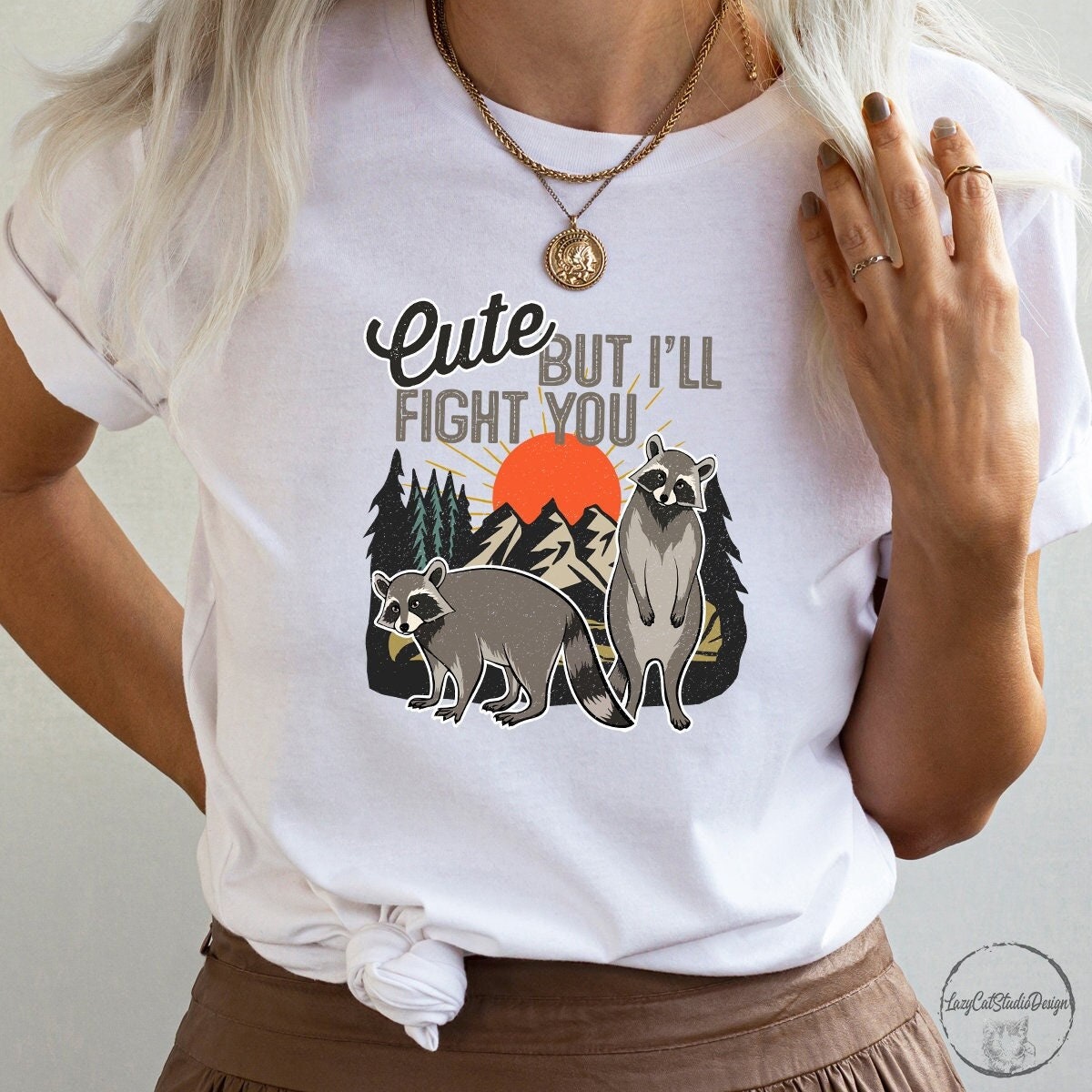 Discover Funny Raccoon Shirt, Cute Raccoon Sublimations Raccoon Lover Gift Trash Panda Shirt