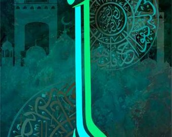 Movas Art carré diamant peinture calligraphie islamique Mosquée Style Allahu Akbar diamant mosaïque/décoration murale 70x35 cm