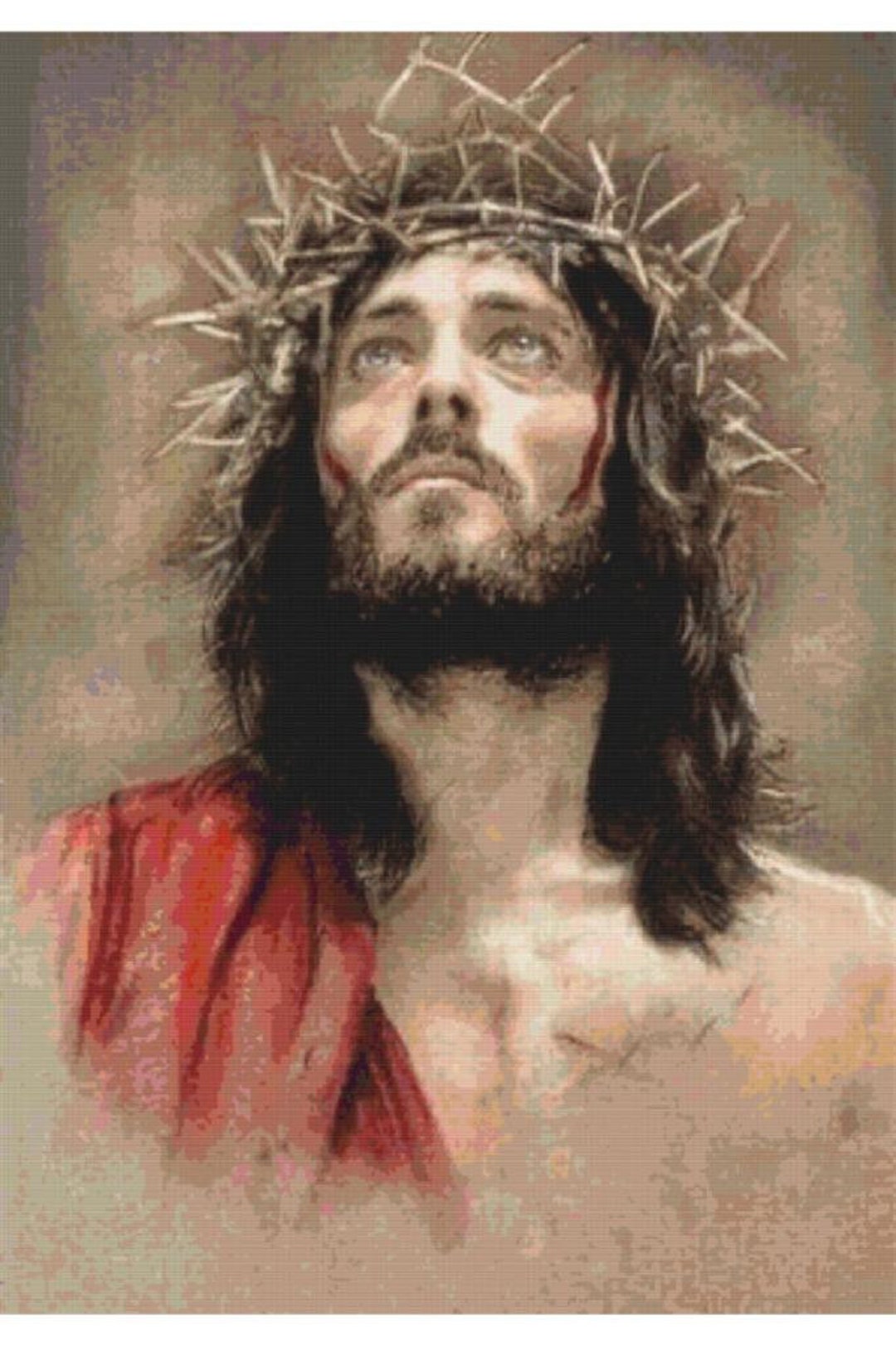 Movas Art Square Diamond Painting Jesus of Nazareth Diamond Etsy