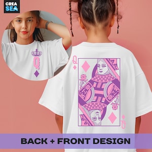 Reine de diamants PNG, SVG, carte à jouer, reine chemise Svg, Svg Saint-Valentin, fête des mères, anniversaire Reine Svg pour Cricut, sublimation