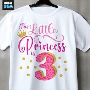 Diese kleine Prinzessin ist 3 Geburtstagsgeschenk, Mädchen 3