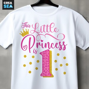 Diese kleine Prinzessin ist eine Png, SVG, Prinzessin Erster Geburtstag SVG, 1