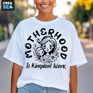 A maternidade é um trabalho do Reino Svg, PNG, Dia das Mães Svg, Presente para Mãe Svg, Camiseta de Mãe Svg, Mamãe com Bebê Svg, para Cricut, Sublimação