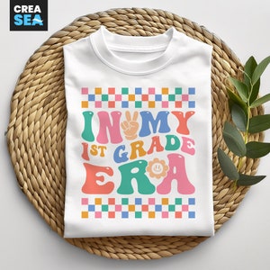 In meiner 1.Grad-Era SVG, PNG, 1.Grad SVG, erster Tag der 1.Grad SVG, Junge, Mädchen, Kinder 1.Klasse Shirt für Cricut, Sublimation