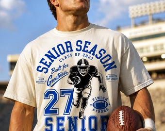 Football Senior Season, Class of  2027 PNG, SVG (Digital Download)