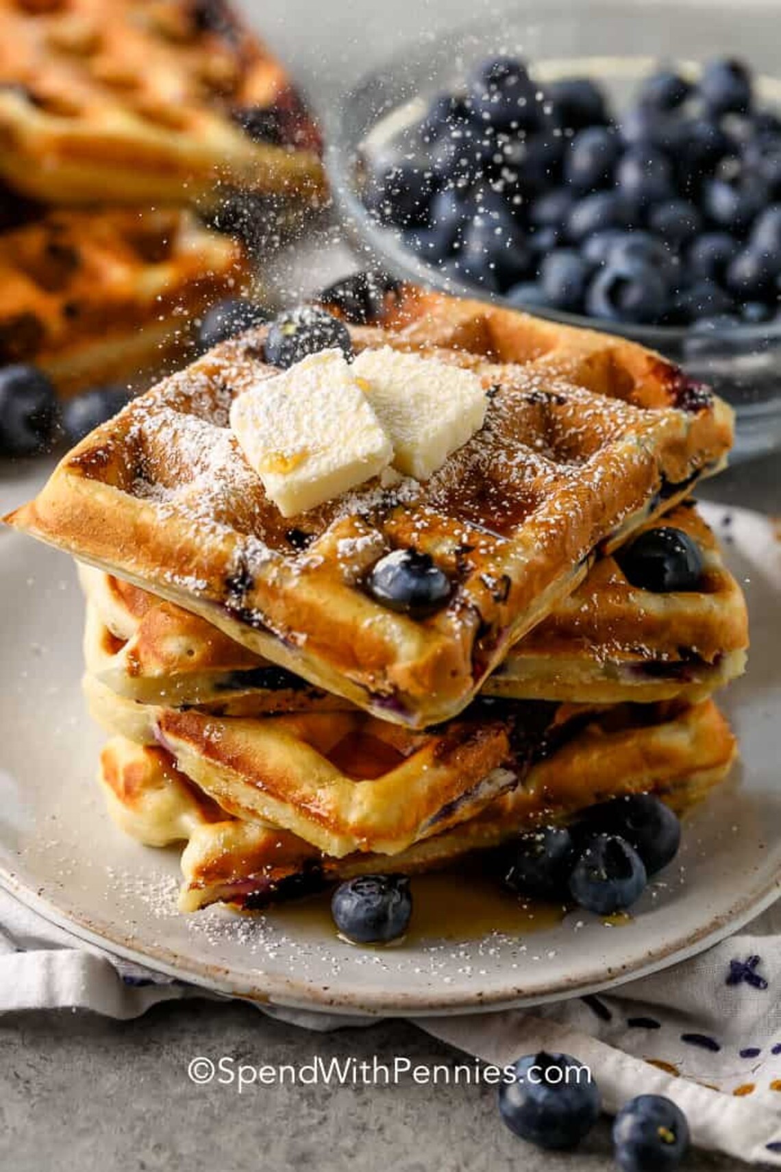 Blueberry Waffles Candle Blueberry Pancakes Candle Food Candle Novelty