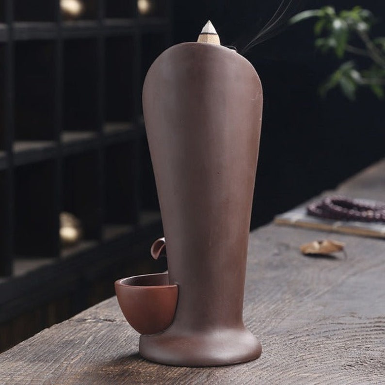 Cascading Waterfall Incense Burner Backflow Etsy