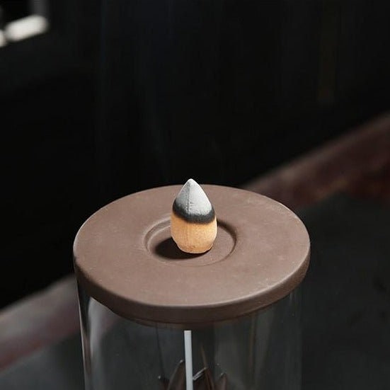 Aries Dragon Enclosed Backflow Glass Incense Burner Acrylic Glass Windproof Back Flow Incense