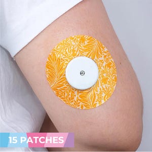 Freestyle Libre Color Patch "Floramelo" - Diabetic Patches - Freestyle Libre sensor - 15 patches
