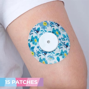 Cerotto colorato Freestyle Libre "Floris" - Cerotti per diabetici - Sensore Freestyle Libre - 15 cerotti