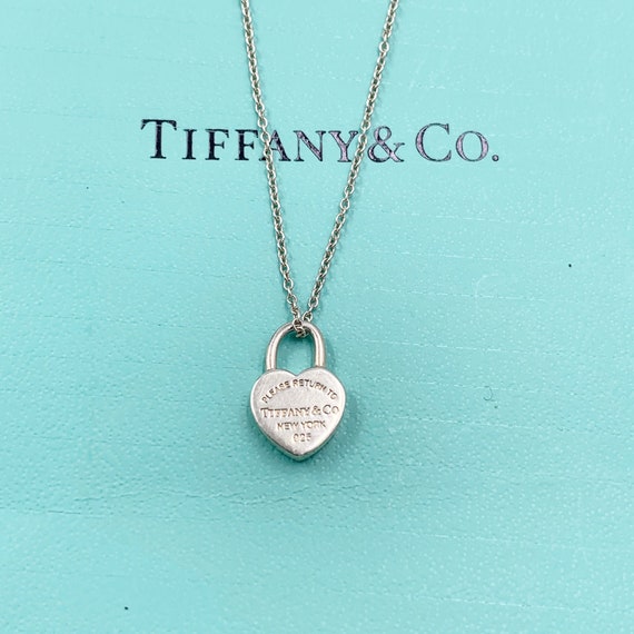 Tiffany Heart Lock Necklace - Etsy 