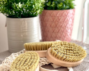 Massage brush | 100% natural bristles | Body brush | Pelling brush dry massage | Environmentally friendly | Anti cellulite massage