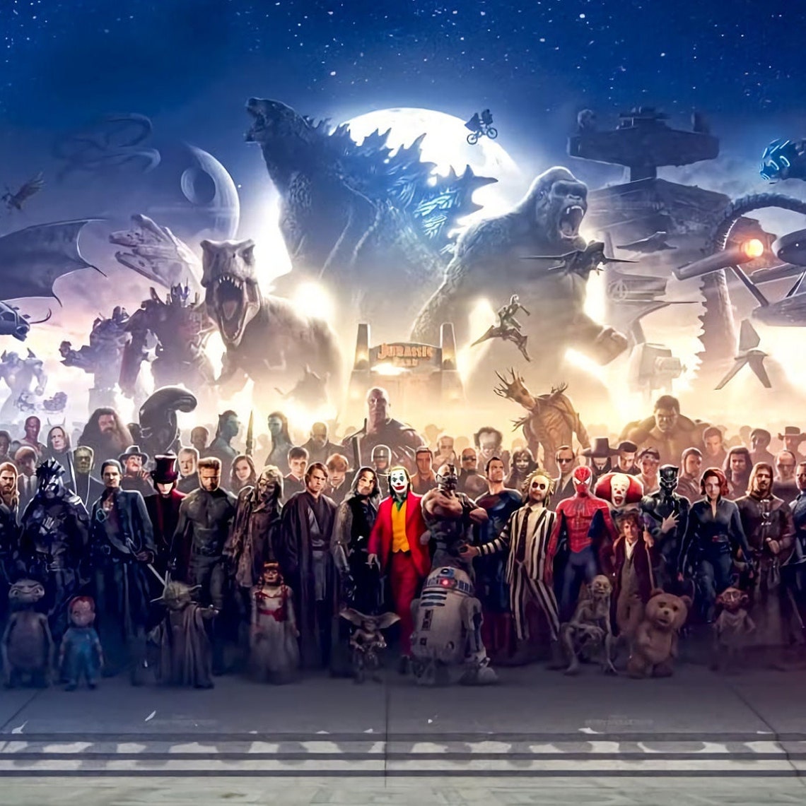 150 Movies Characters XXL ' Blockbuster Fine Art Panorama Etsy UK