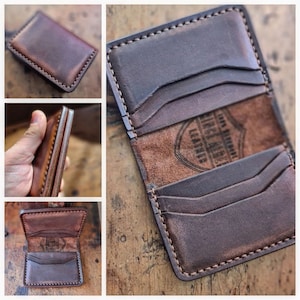 Patrón PDF de billetera plegable de cuero