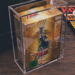 UV protected methacrylate box - Zelda Skyward Sword Collector&#39;s Edition - Does not include game or other items