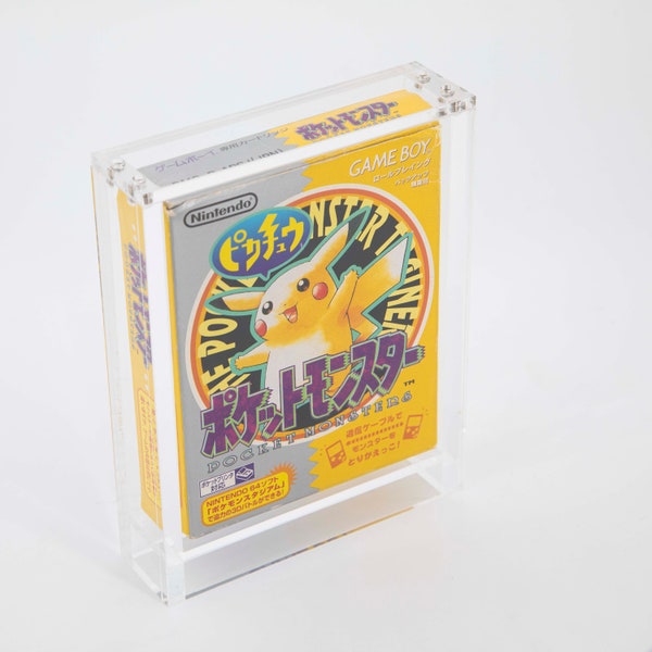 Methacrylate box with UV protection - Japanese Game Boy Color or Pokémon game - Free shipping! - Does not include games or others